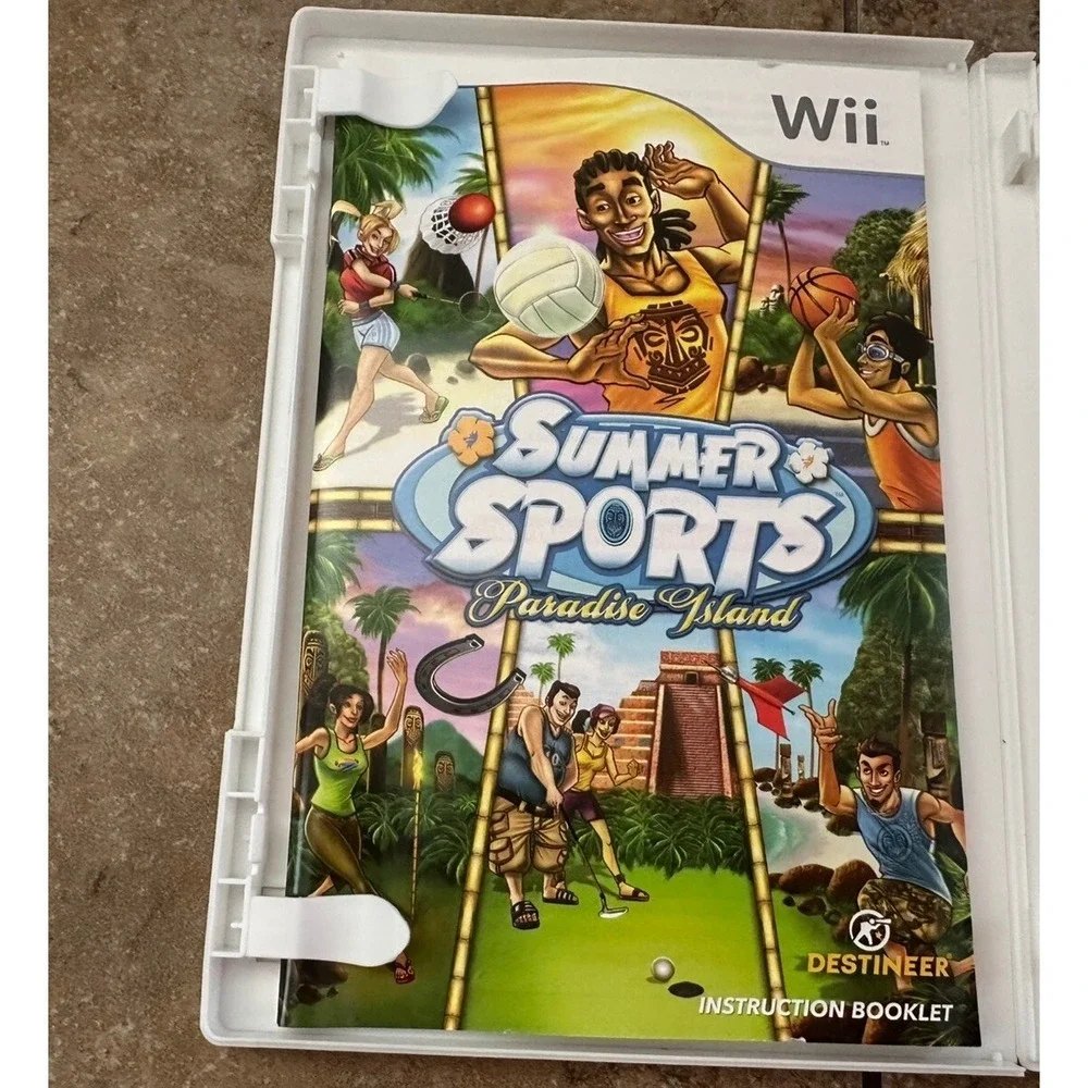 Nintendo Wii  Bundle Lot Of (2) Summer Sports, Cruise Ship Vacation Games